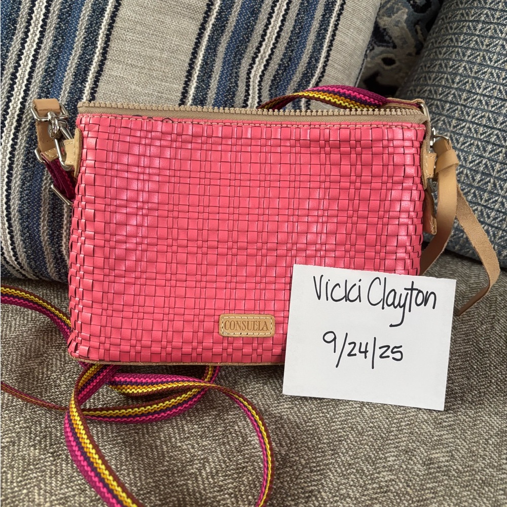 Consuela Vibrant Pink Woven Crossbody Bag
Midtown